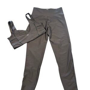 Abercrombie & Fitch YPB SculptLux Coffee Active Set Size Large EUC